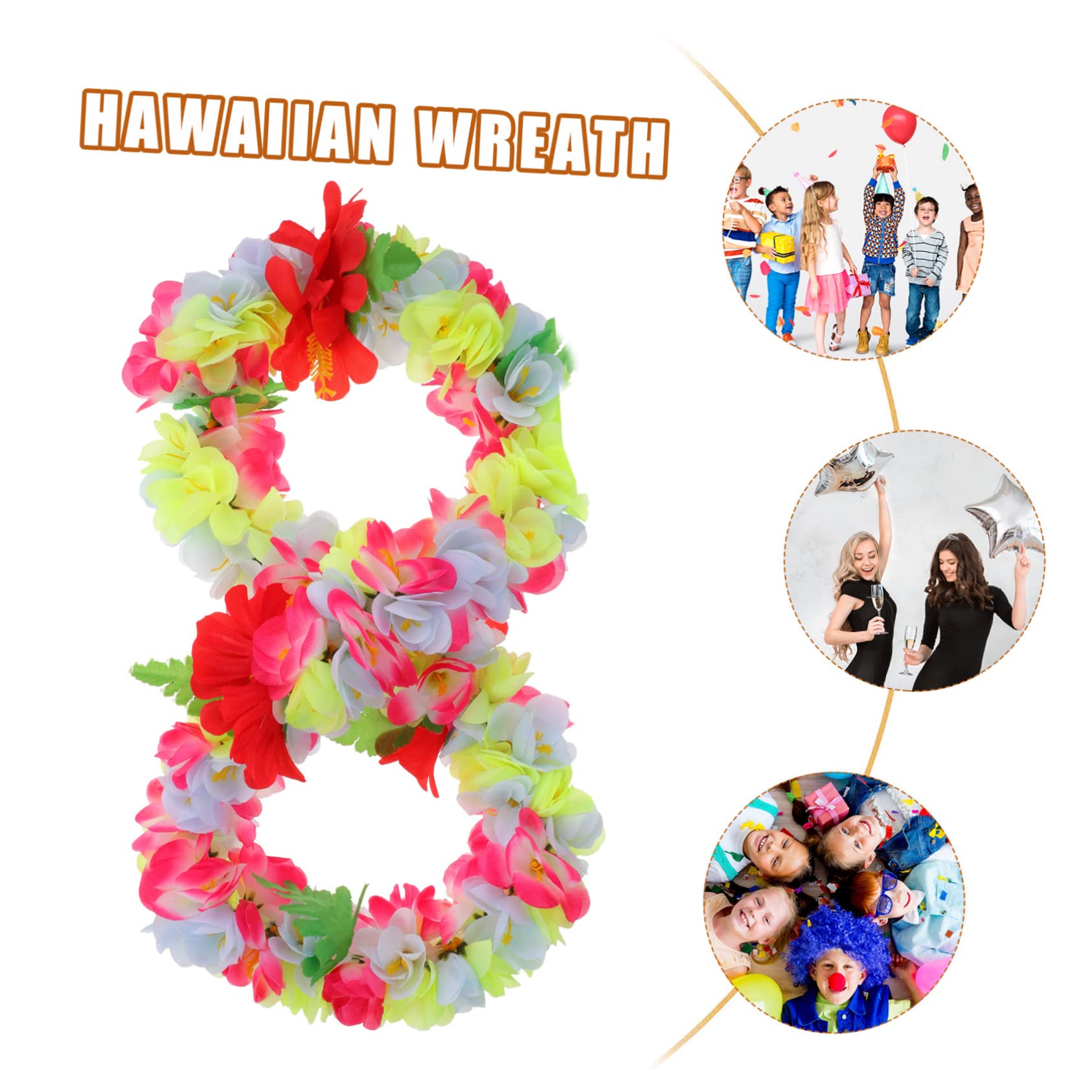 STOBOK 4stücke Hawaiianische Blumenkranz Dekoration Für Strandpartys Lifelike Luau Lei Für Sommerfeste Hochzeiten Und Foto-Requisiten Farben Perfekter Party-spaß