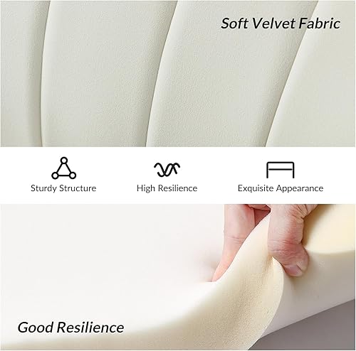 Miniatura 5 de HULALA HOME Sofá biplaza de terciopelo con patas doradas moderno sofá de 2 plazas para sala de estar dormitorio cómodo sofá tapizado pequeño