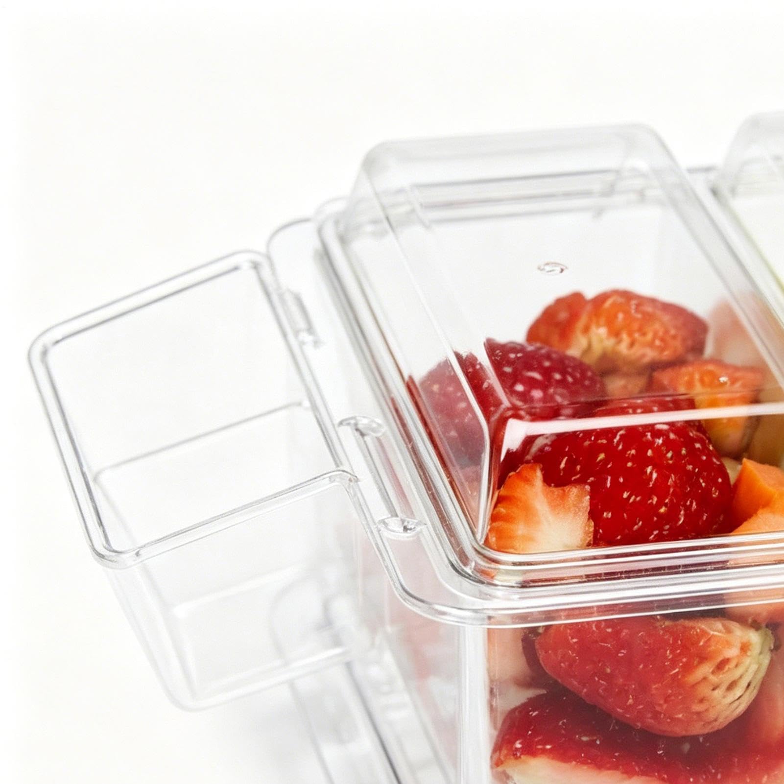 Contenitori da Congelatore con Coperchi 5 Scomparti Separabili con Coperchi | Contenitori per Alimenti e Condimenti Per Casa Cucina Dispensa Meal Prep Pranzo Snack Insalata Frutta Purea Condimento