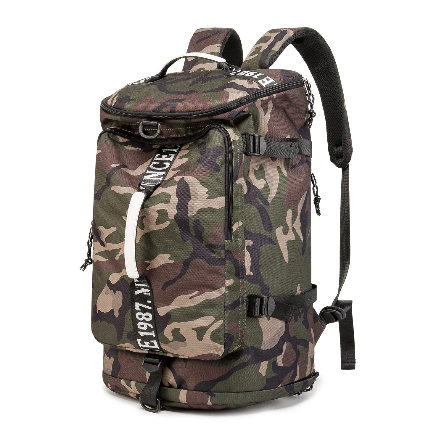 Outdoor Waterproof Backpack Hiking, Fishing, Camping Large Capacity Multifunctional Laptop Backpack, Suitable for Both Men and Women (Camouflage)…