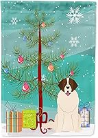 Vista 419 de Caroline's Treasures BB4243GF Bandera de jardín con texto en inglés «Merry Christmas» con texto en inglés «Merry Christmas», bandera decorativa