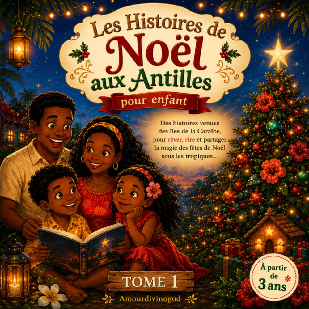 Les Histoires de Noël des Antilles pour les enfants: Des histoires venues des îles de la Caraïbe, pour rêver, rire et partager la magie des fêtes de Noël sous les tropiques.