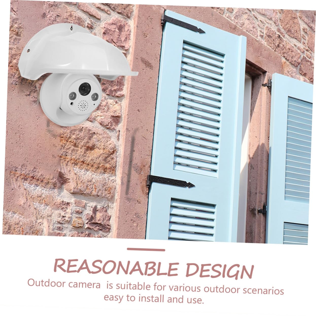 Tofficu Cubierta de Cámara de Seguridad para Exteriores, Funda Protectora Abs Blanco, Resistente Intemperie, 3 Piezas para Interior y Exterior