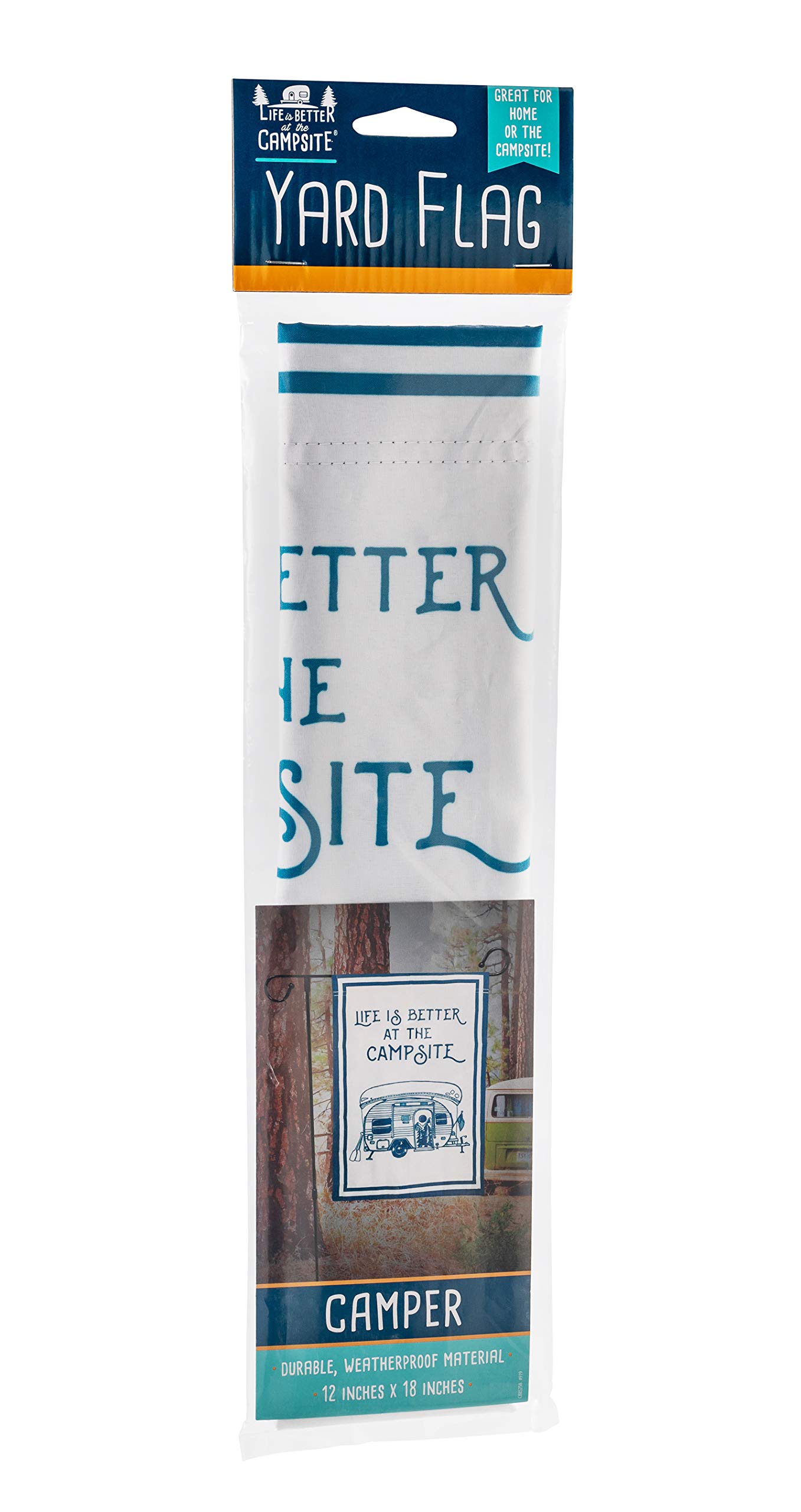 Gartenflagge: Life Is Better By The Firepit – Vertikal, Doppelseitig, 32,5 X 45,7 Cm – Perfekt Für Caravan, Garten & Terrasse