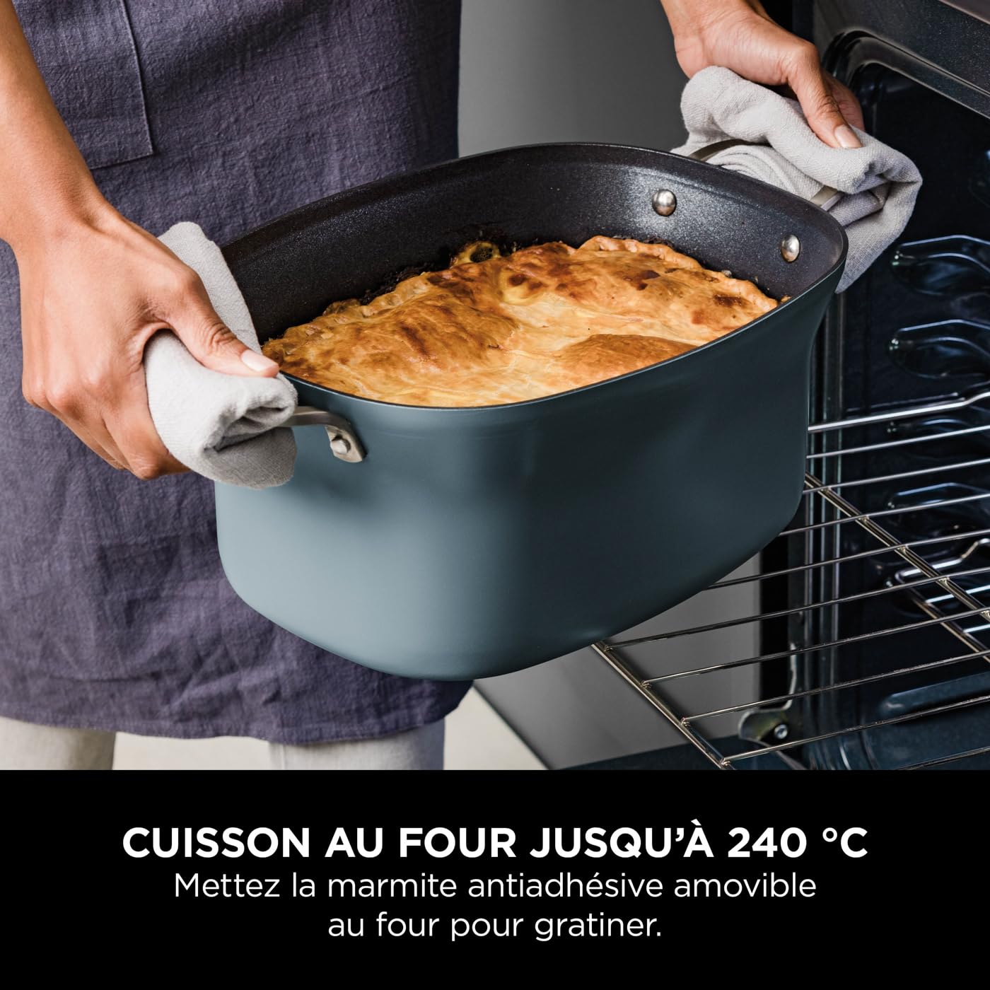 Ninja Foodi PossibleCooker 8 L, Multicuiseur et Mijoteuse 8-en-1, Cuve antiadhésive, Cuillère et Couvercle, Appareil de cuisson, Mijoter, Cuir à la vapeur, Saisir, Rôtir, 8 portions, Gris, MC1001EU