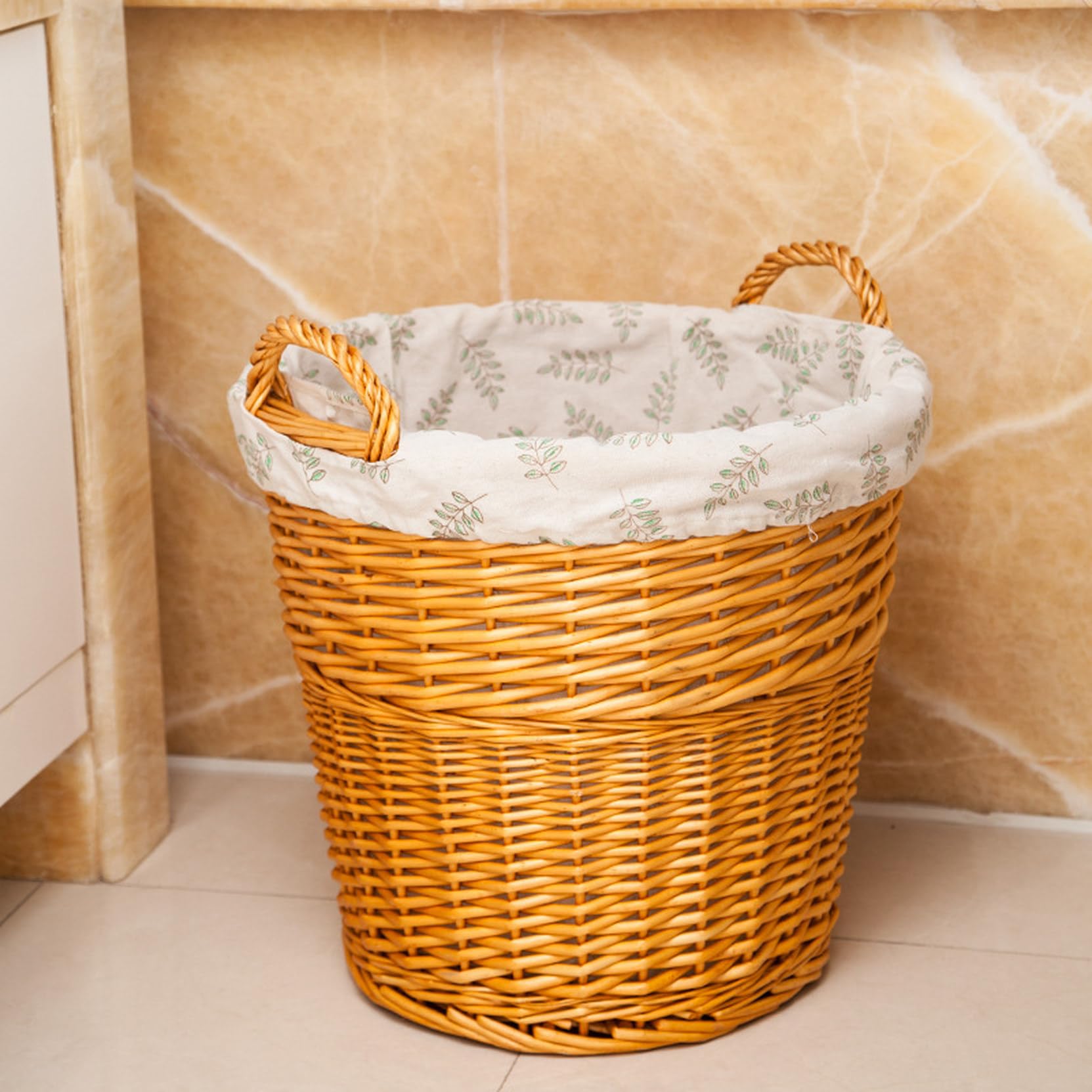 Amazon｜NJNEW ラタン脱衣かご 脱衣場 洗面所 温泉 様式5 旅館