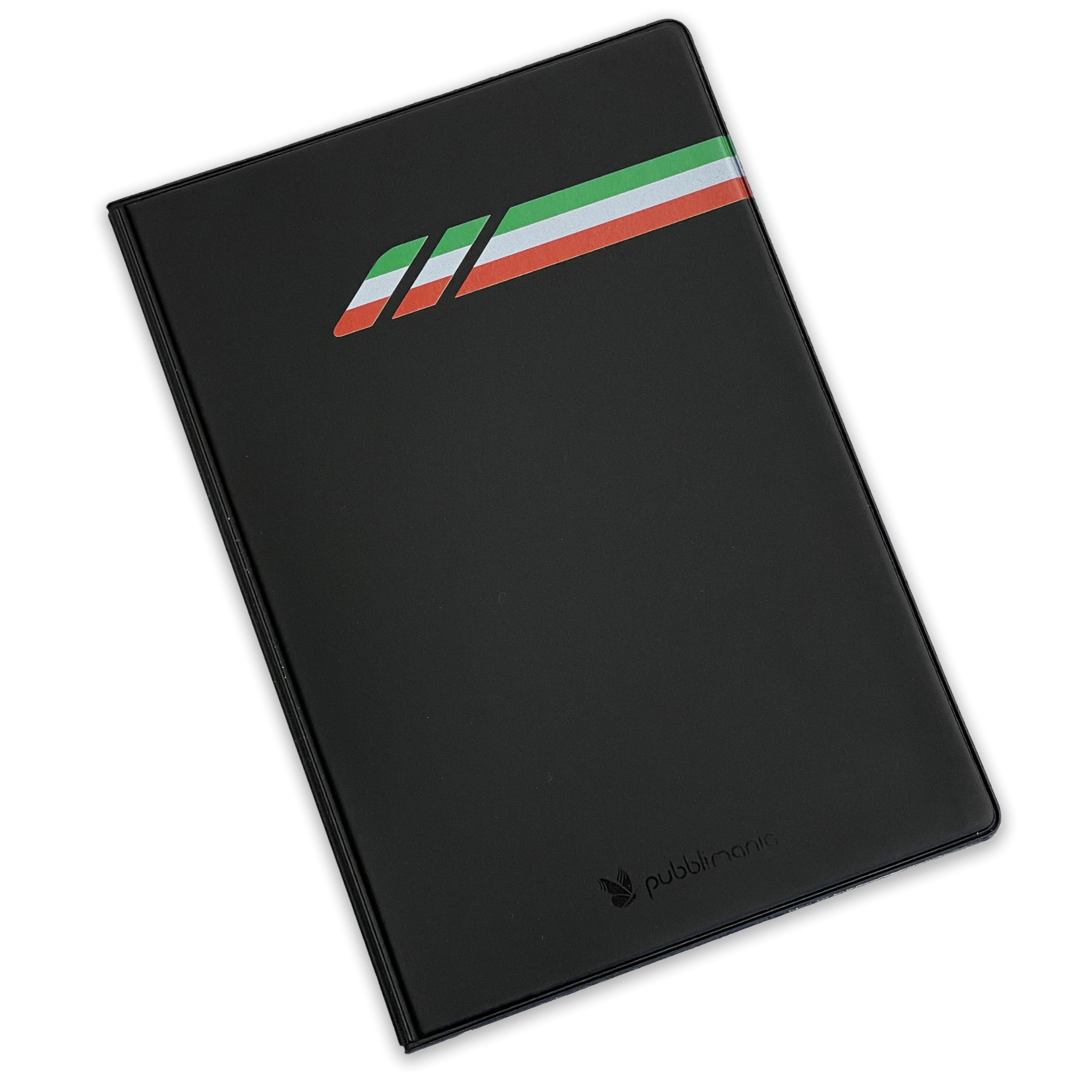 pubblimania Portadocumentos para Coche o Moto, Cierre de Dos Puertas, Fabricado en Italia, para Documentos, Tarjetas, Seguros, Sellos o Documentos de Viaje (Italia)