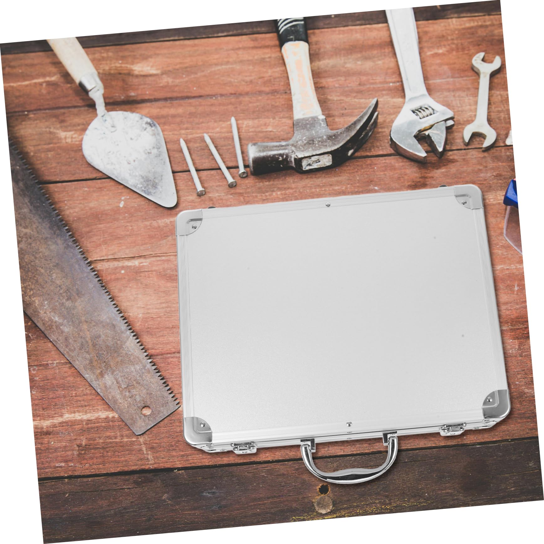 SEWACC Maletín Para Herramientas De Gran Capacidad Asa Caja De Aleación De Aluminio Para Almacenamiento Práctico y Duradero