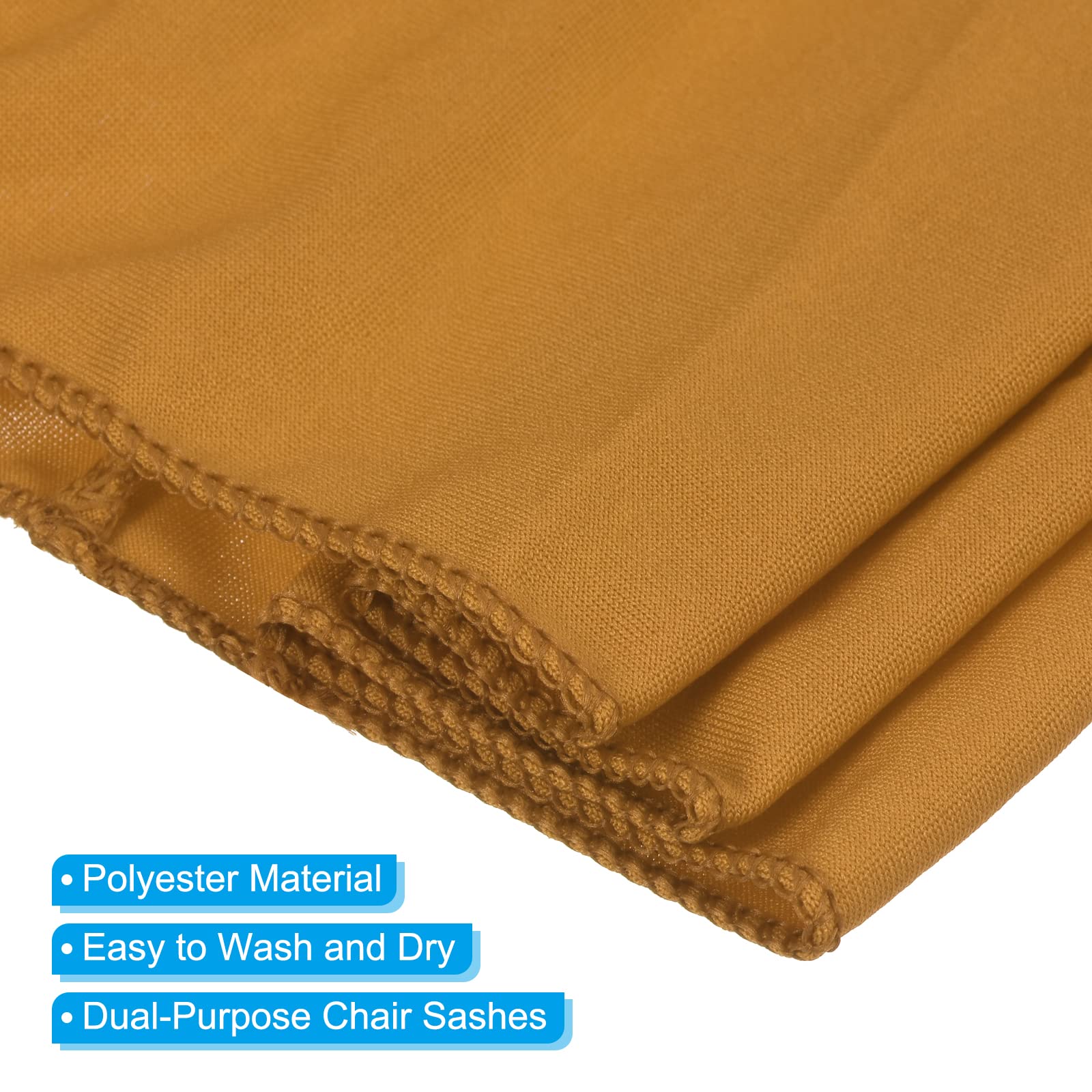 PATIKIL 13" x 5" Stretch Chair Sashes Bows - Image 3