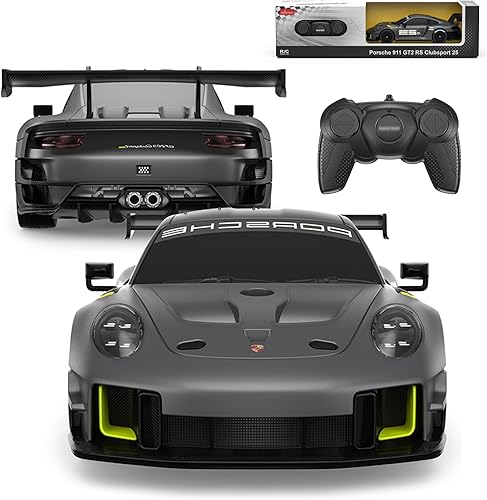 Miniatura 8 de BEZGAR Auto Porsche a control remoto - Auto de juguete Porsche 911 GT2 RS con licencia oficial 124 Porsche RC, regalo para niños, niñas,
