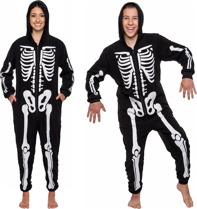 Slim Fit Adult Onesie - Animal Costume - Plush Unisex Halloween One Piece Cosplay Suit for Women and Men