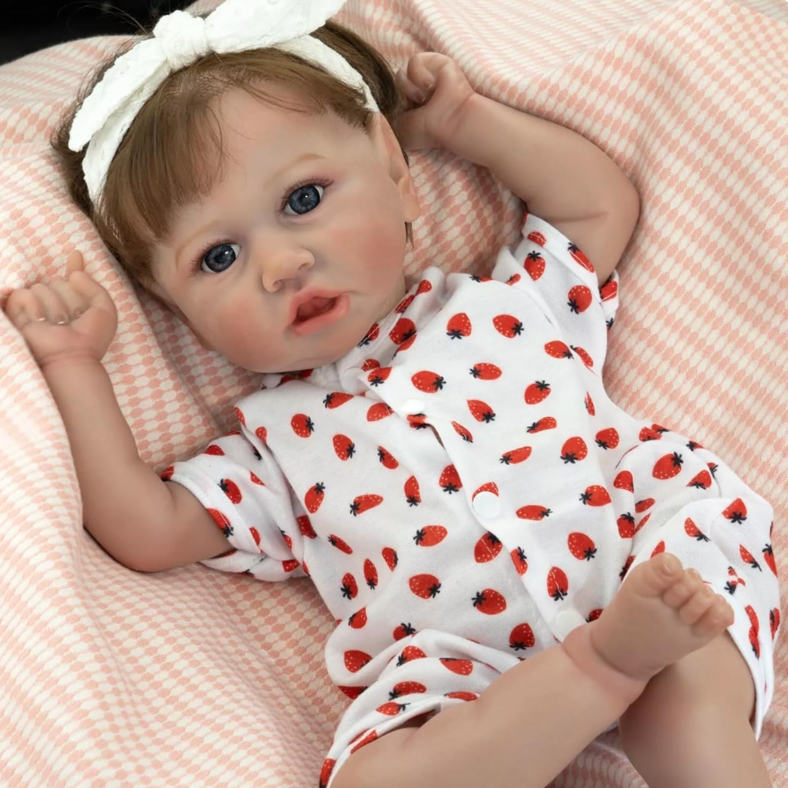 ZIYIUI Reborn Bambola Femmina 20 Pollici 50 cm Rinato Bambino Bambole