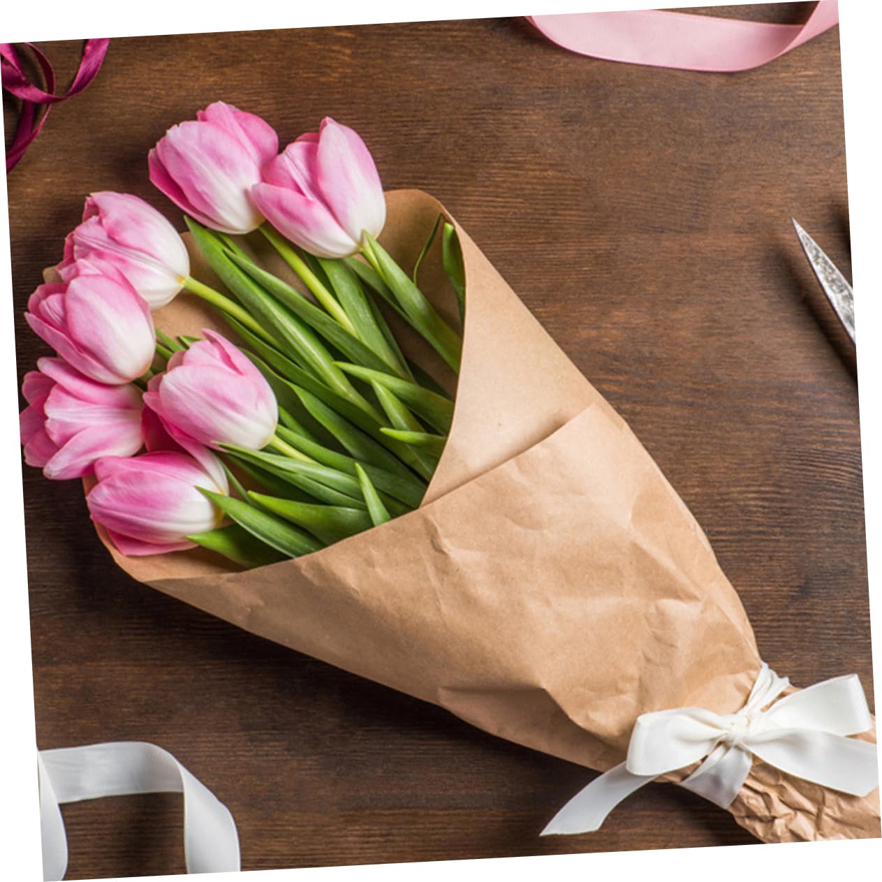 IWOWHERO Geschenkpapierrollen Braune Geschenkpapierbögen Zum Verpacken Y