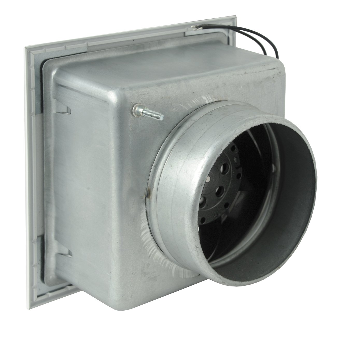 La Ventilazione GCMIB1615100-Y Rejilla para chimeneas con Ventilador eléctrico, Color Blanco, 160x160 mm
