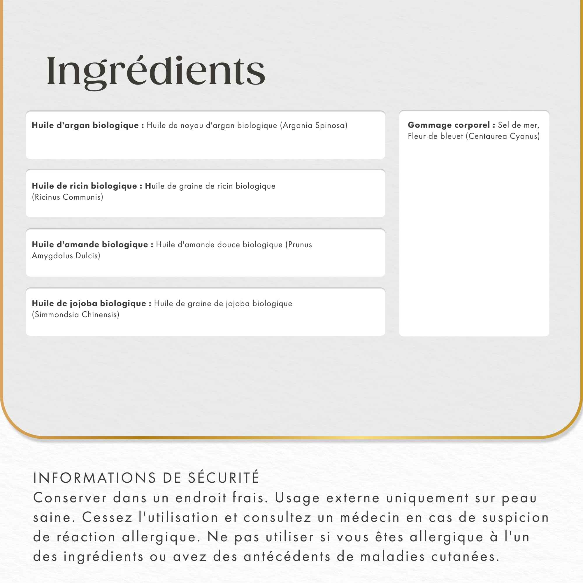 Satin Naturel Coffret Beauté 5x30ml – Huile d’Argan, Ricin, Amande & Jojoba & Gommage Corps – Coffret Cadeau Femme – Idée Cadeau Naturelle