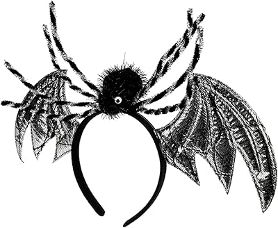 Alasum Halloween Headband Kids Hair Ties Witch Costume for Girls Halloween Ornaments Party Headbands for Halloween Widow Headdress Halloween Costume Headband Party Hair Hoops Grimace Gift