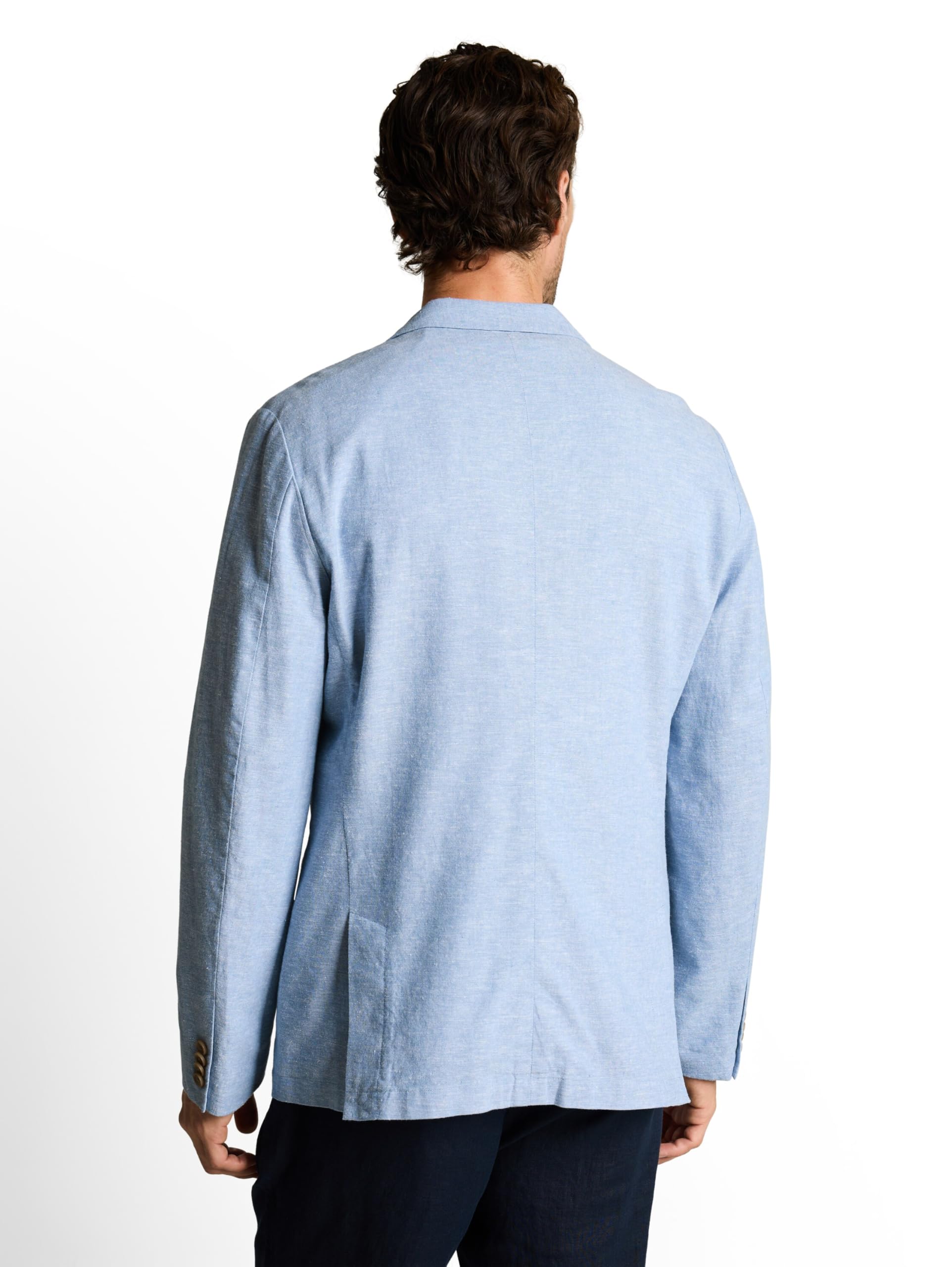 TOM TAILOR 1050341 Sakko, 39542-Bleeched Blue Chambray, 58 Hombres
