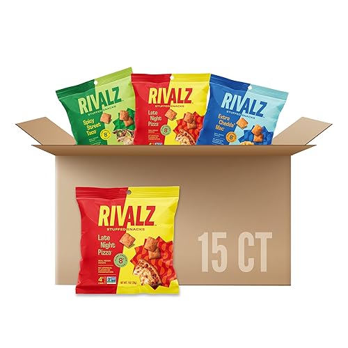 Rivalz Snacks rellenos Deliciosos y nutritivos bocadillos vegetarianos Veganos, sin gluten y sin OMG Sin azúcar añadido y proteína a base de