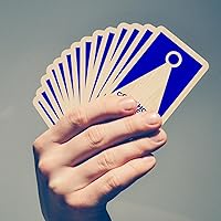 Vista 3 de CornholeAce ACE Cornhole - Juego de cartas estándar estilo póquer (triángulo azul)