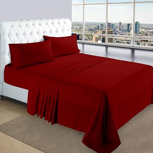 Miniatura 2 de Bedding Kraft Juego de sábanas  Juego de sábanas de 6 piezas de algodón de 1500 hilos, 100% algodón egipcio, se adapta a colchones de hasta 30