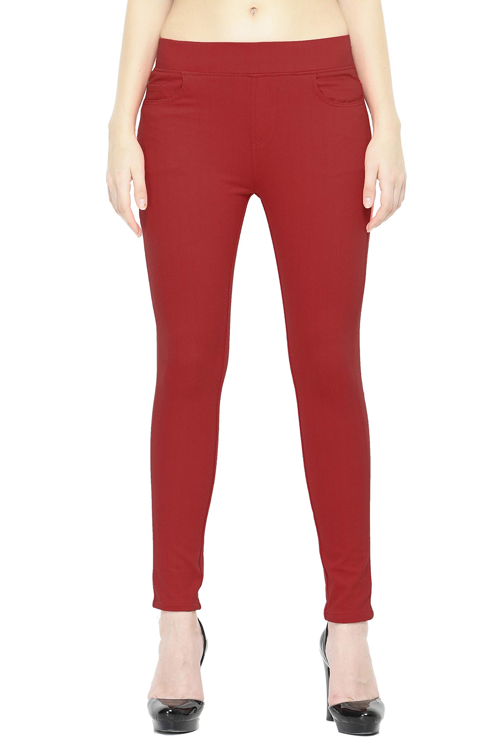 frenchtrendz Women's Cotton Viscose Spandex Stretchable Elasticated Waistband Slim Fit Jegging (XS-4XL)-picture-21