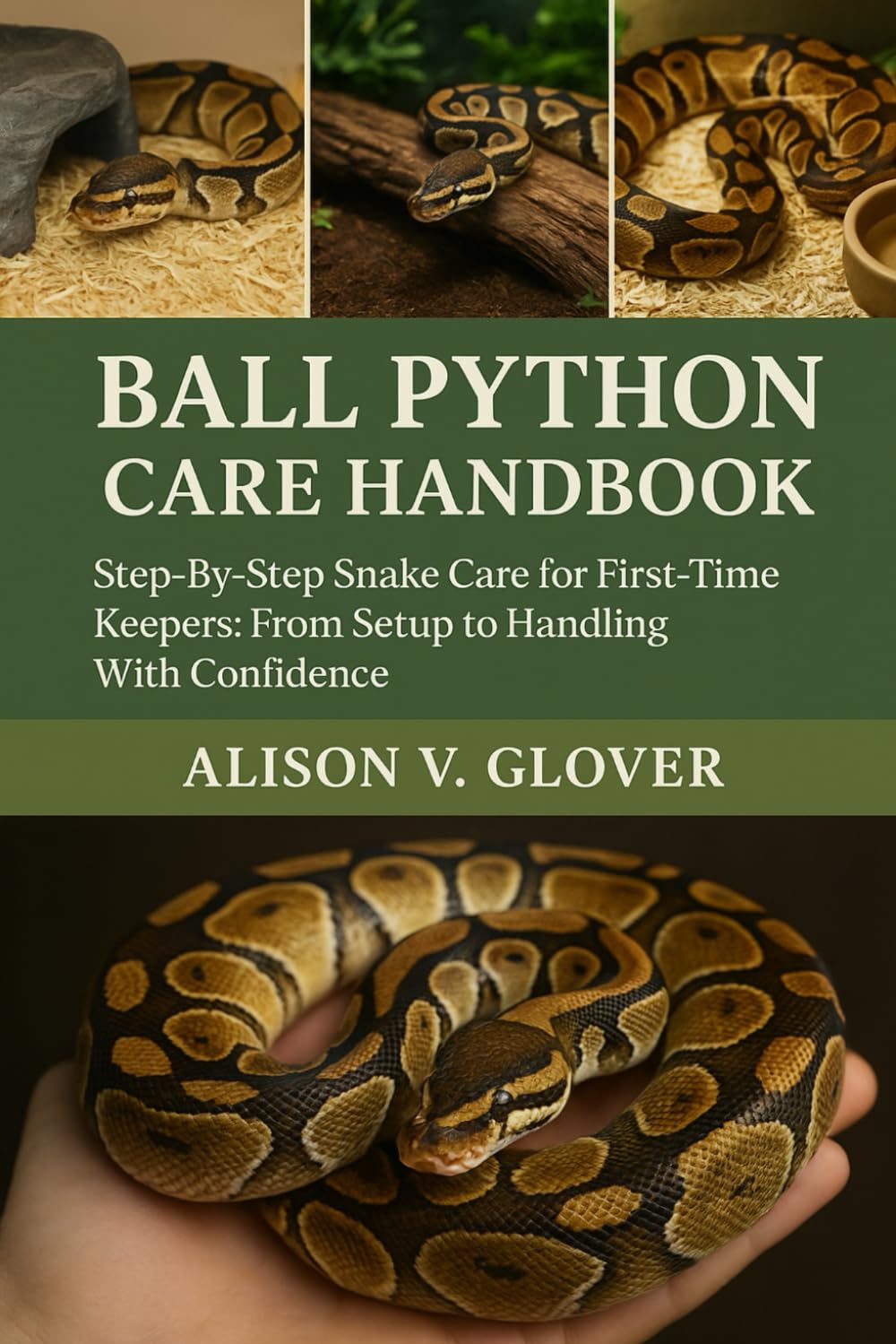 BALL PYTHON CARE HANDBOOK: Step-By-Step Snake Care for First-Time Keepers: From Setup to Handling With Confidence