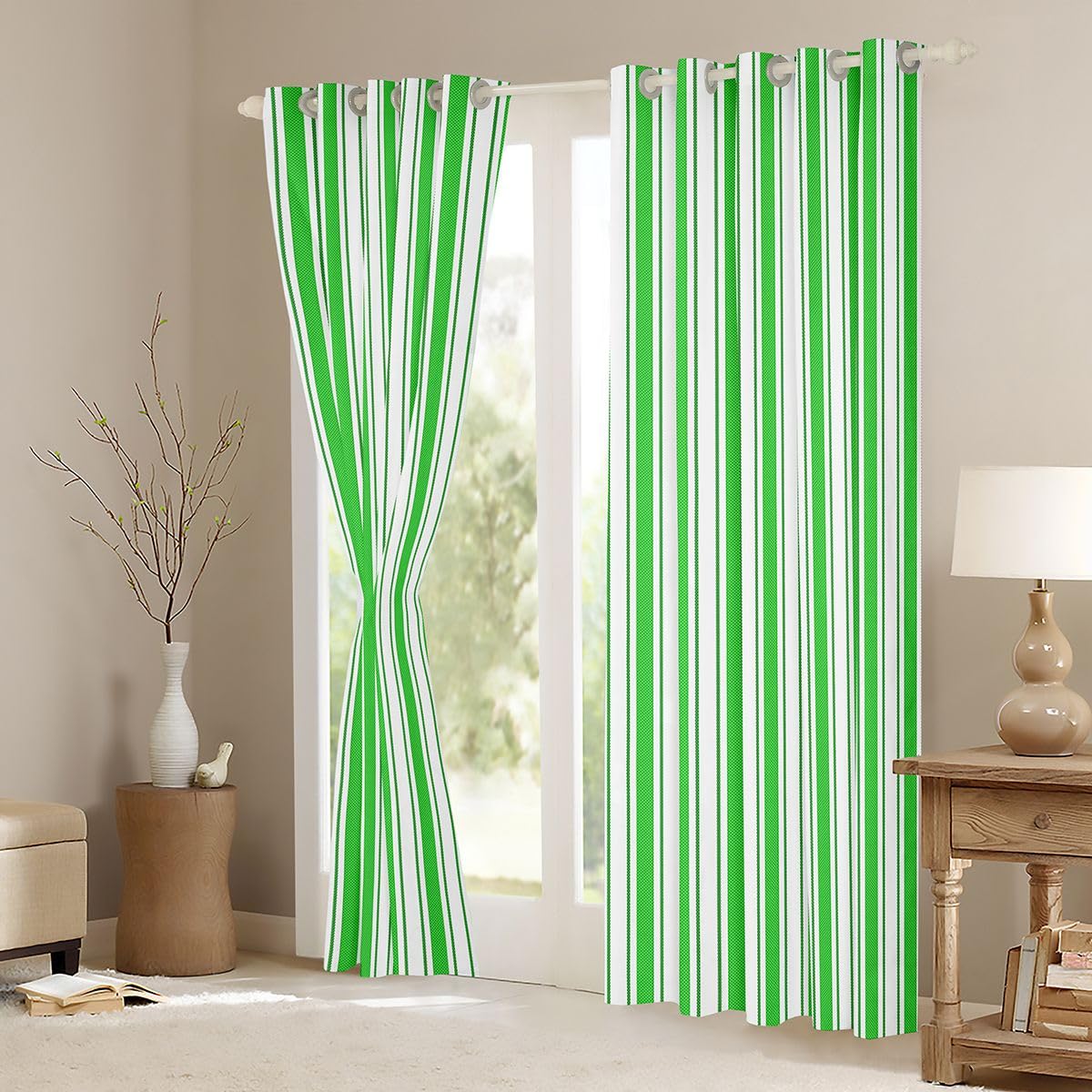 Homewish Streifen Vorhänge 137x117(HxB)