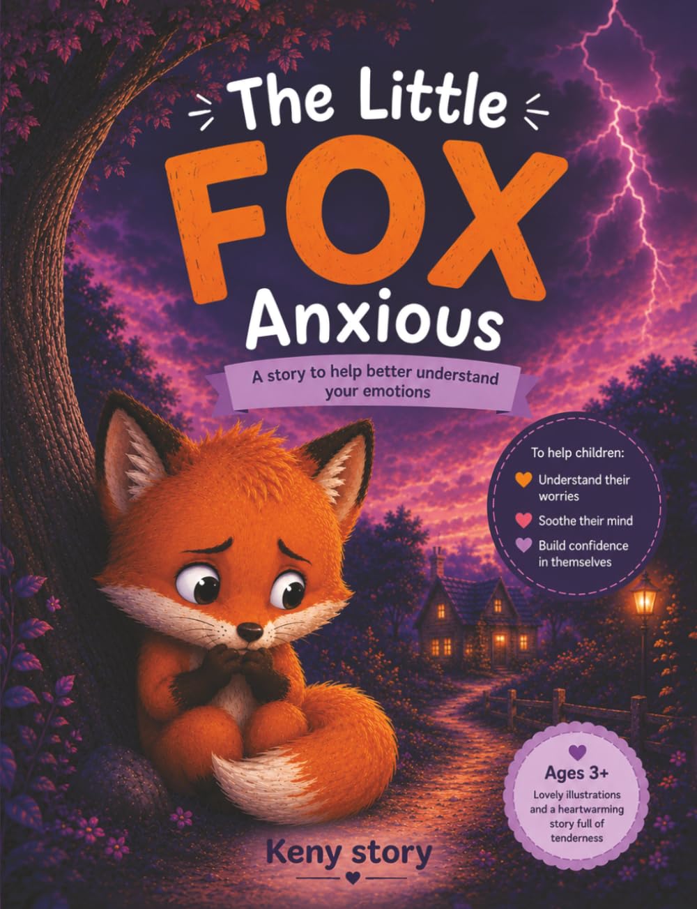 The Little Anxious Fox: The Real Story Behind the Mystery: understanding worry, recognizing emotions, butterfly breathing, building confidence, ... fears, quiz and coloring pages for children