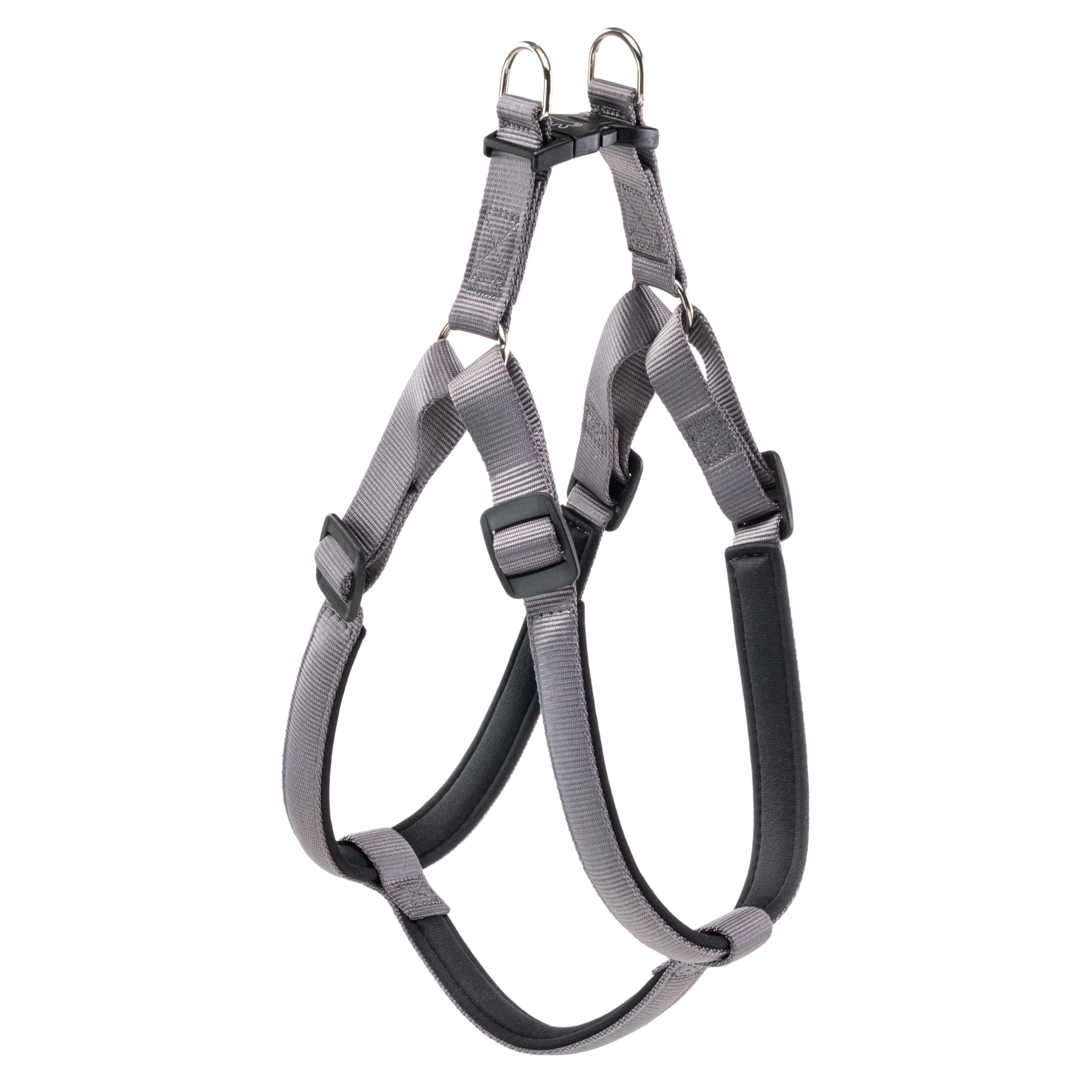 Ferplast Dog Harness DAYTONA, Large Dog Harness, Padded, Adjustable, Grey