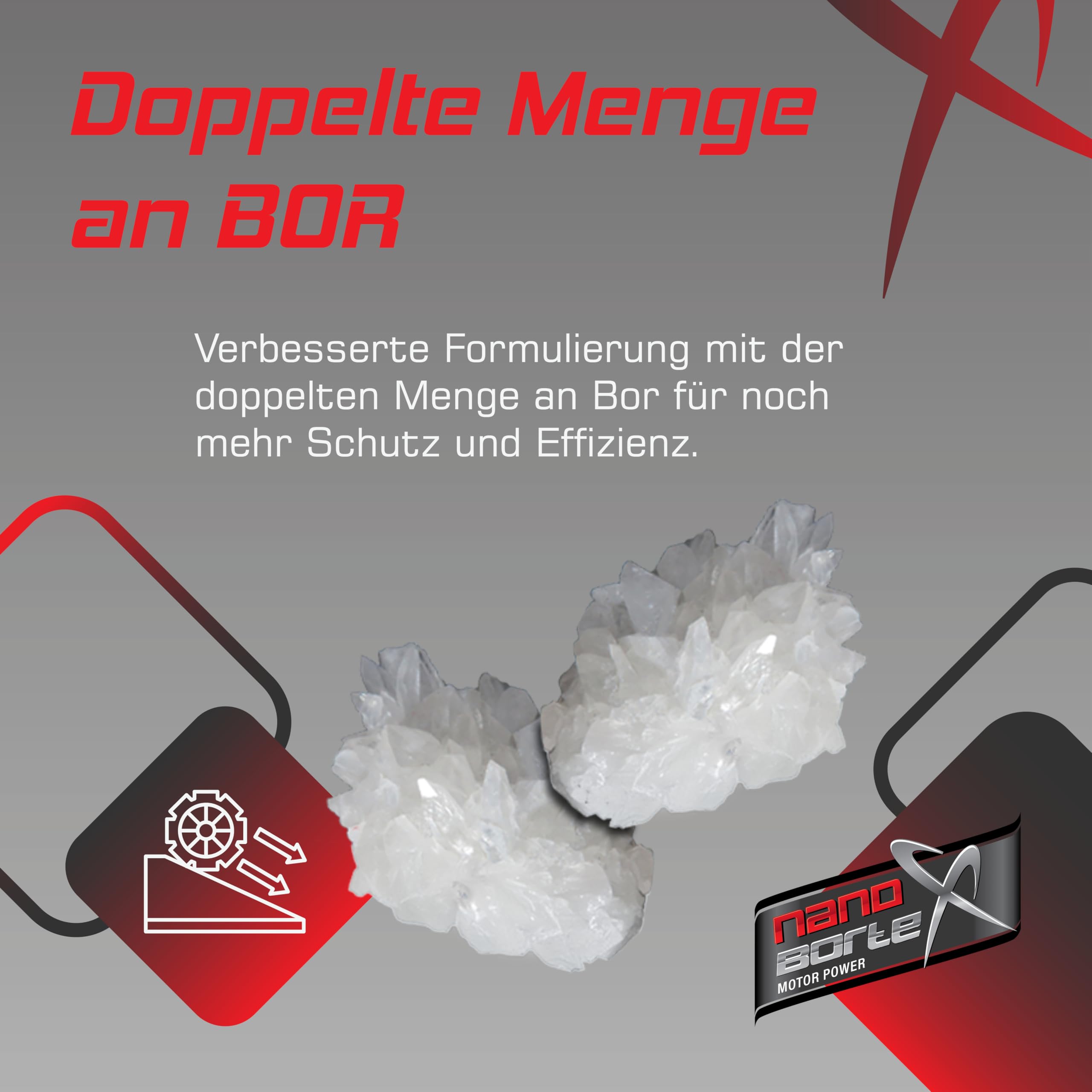 NanoBorTeX Ceramic Ultra-Boost Motoröladditiv 300ml - Hochleistungs-Keramik- und BOR-Verschleißschutz für weniger Reibung, höhere Motorlebensdauer, ruhigeres Motorverhalten & weniger Verbrauch