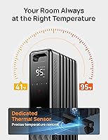Vista 6 de Dreo Radiador con Relleno de Aceite, Calentadores Radiantes Eléctricos para Uso en Interiores, Habitación Grande con Control Remoto, Bloqueo