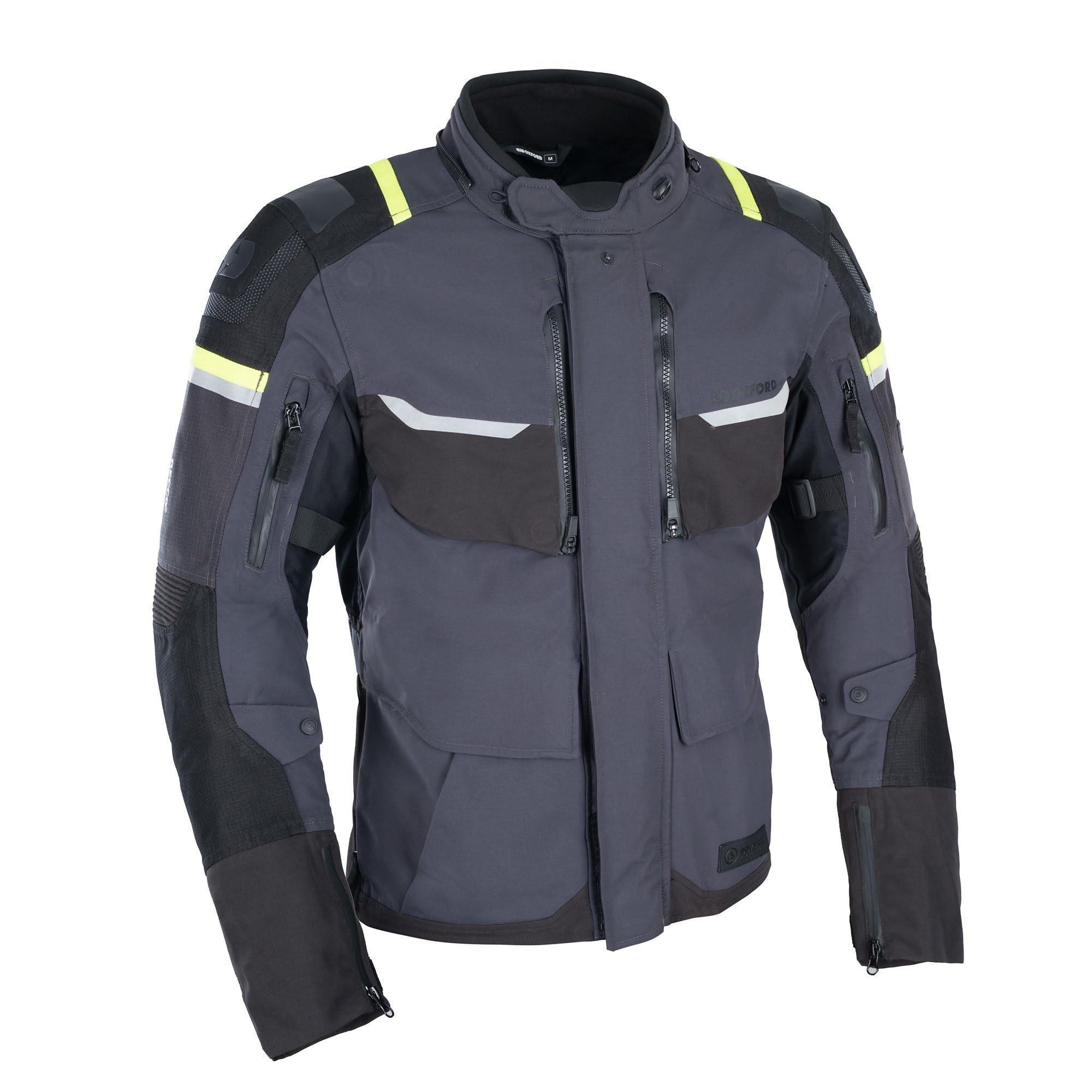 (Xl) Oxford Stormland Dry2dry Textile Jacket Grey / Black / Fluo Yellow Black,Yellow,Grey 5030009045639