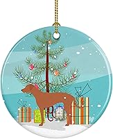 Vista 76 de Caroline's Treasures Adorno de cerámica con cola de perro pastor inglés antiguo para colgar en el árbol de Navidad, para el hogar, Navidad, fiestas