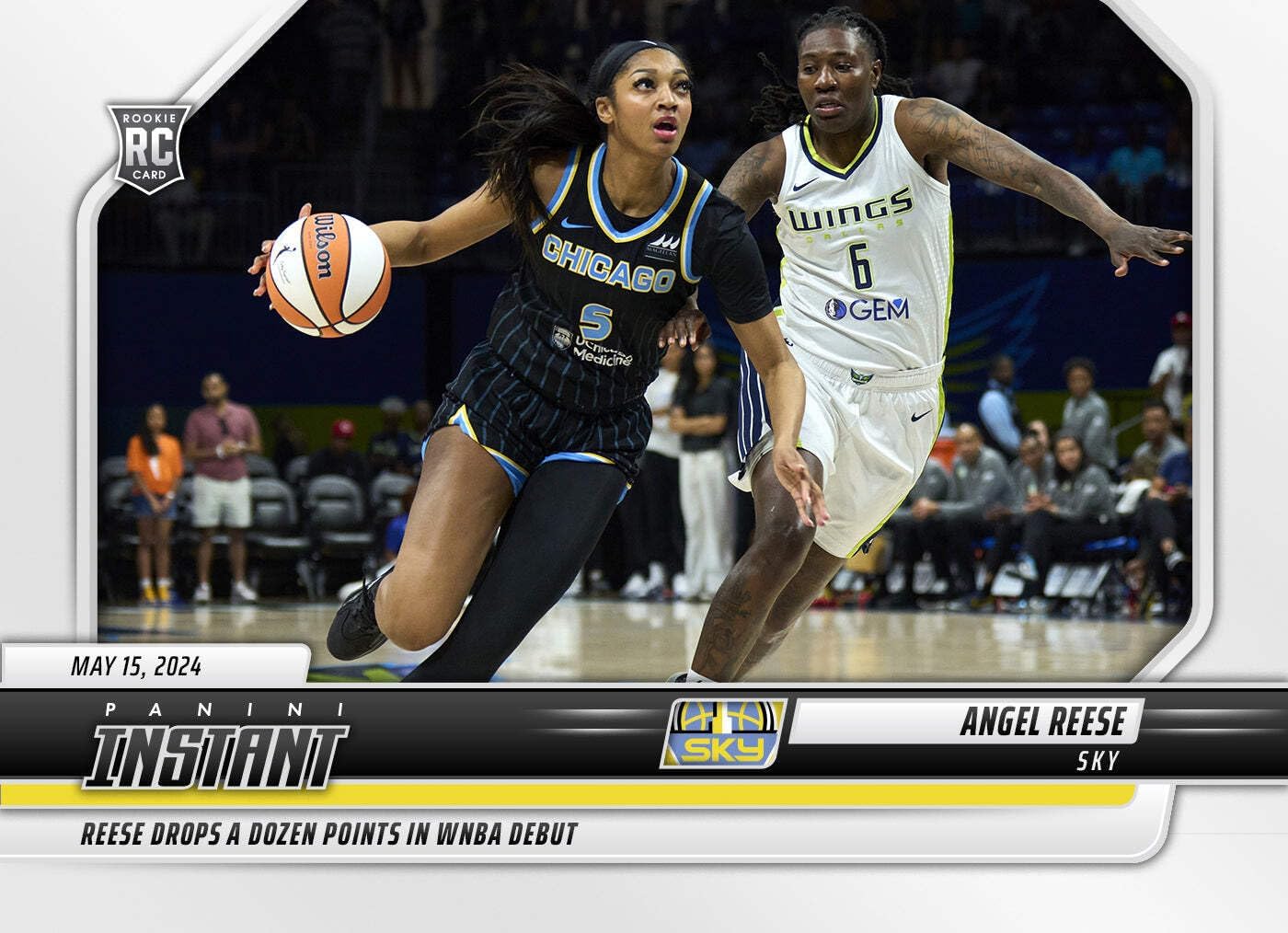 2024 Panini Instant WNBA Angel Reese #14 Rookie RC Basketball Card