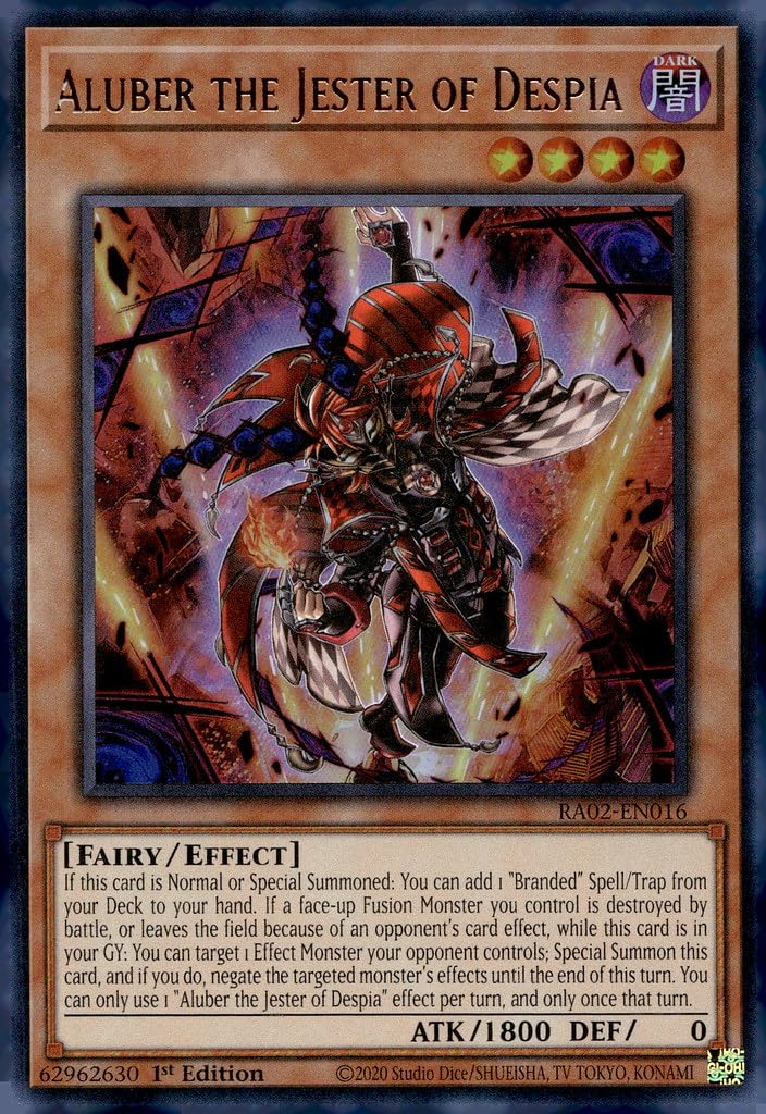 Aluber The Jester of Despia (UR) - RA02-EN016 - Ultra Rare - 1st Edition