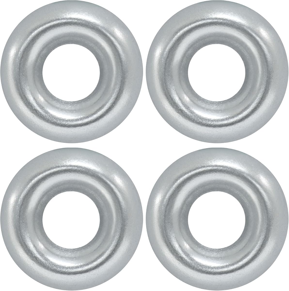 #8 Stainless Countersunk Finish Washers, 200 Qty | 304 Finish Gasket Steel, Silver Finishing Cup, For Construction/Builders