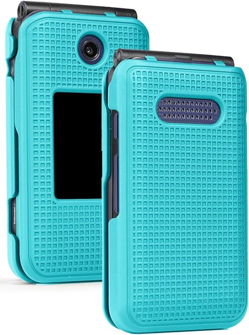 Case For Cingular Flip 4 Cricket Debut Case Nakedcellphone Teal Mint Cyan Protective Snap On Cover Grid Texture For Cricket Debut Flip U102ac At T Cingular Flip Iv Phone U102aa Amazon Co Uk Electronics