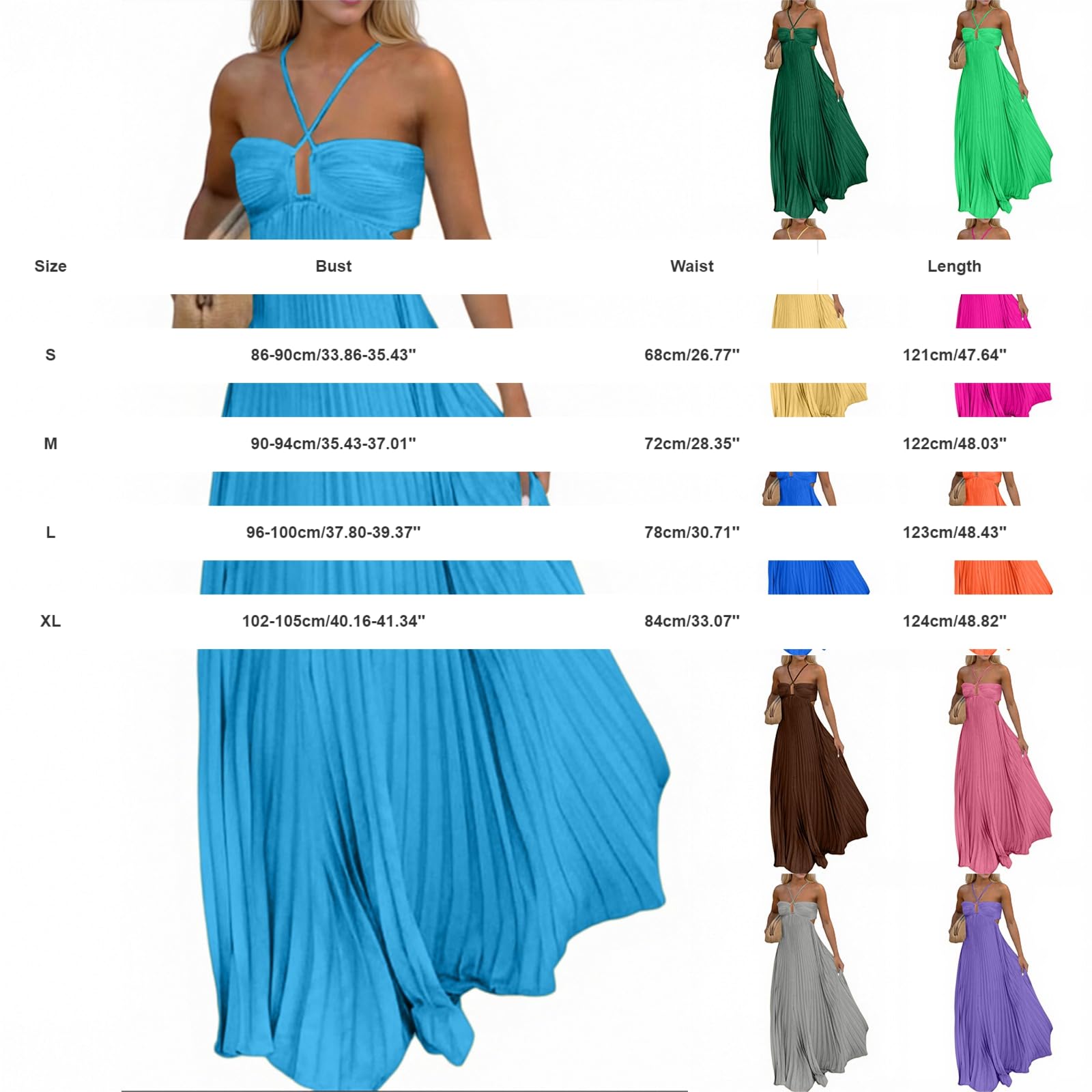 Abito Lungo/Corto/Midi da Donna con Scollo Quadrato/Scollo a V, Abiti Prendisole per Feste e Vacanze Abito Estivo Donna Semplice Adattabile e Aderente