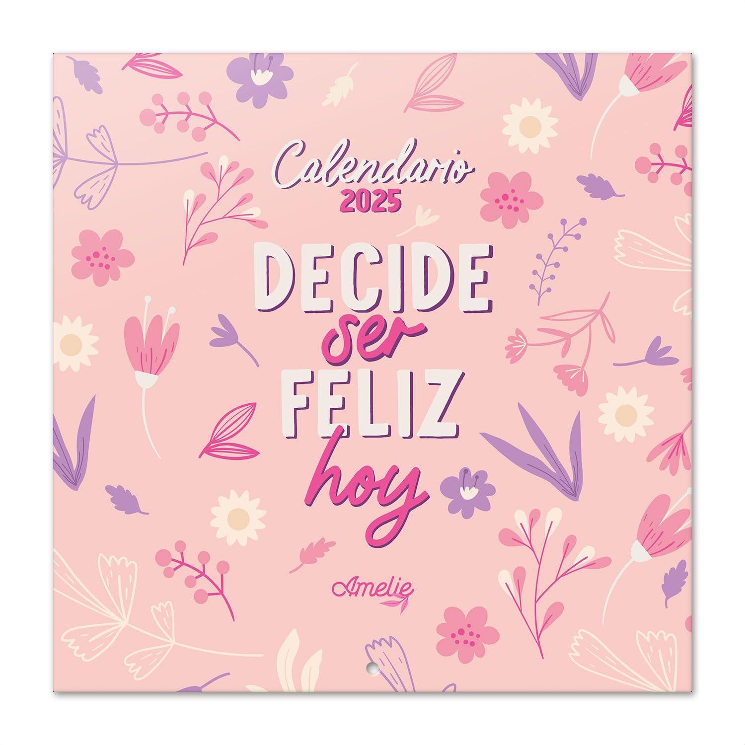 Calendario 2025 pared en Español Amelie - Calendario pared Con espacio para anotar e Ilustraciones con frases motivadoras | Planificador mensual 30x30 The Forest Stewardship Council