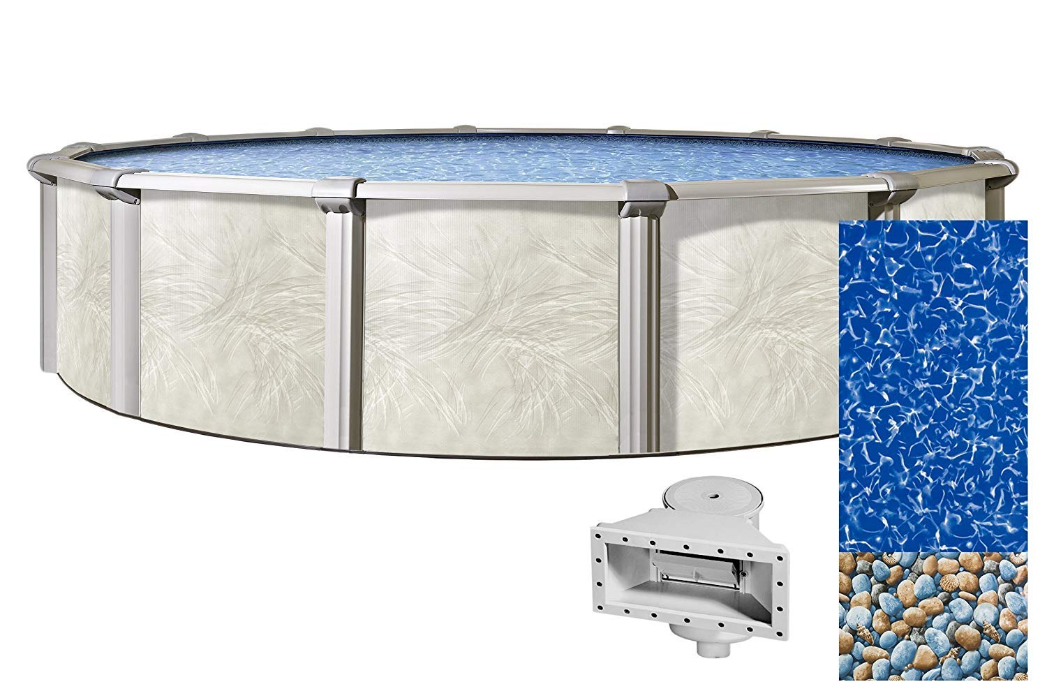 Lake Effect Pools Fallston 24 Foot Round Above Ground Swimming Pool