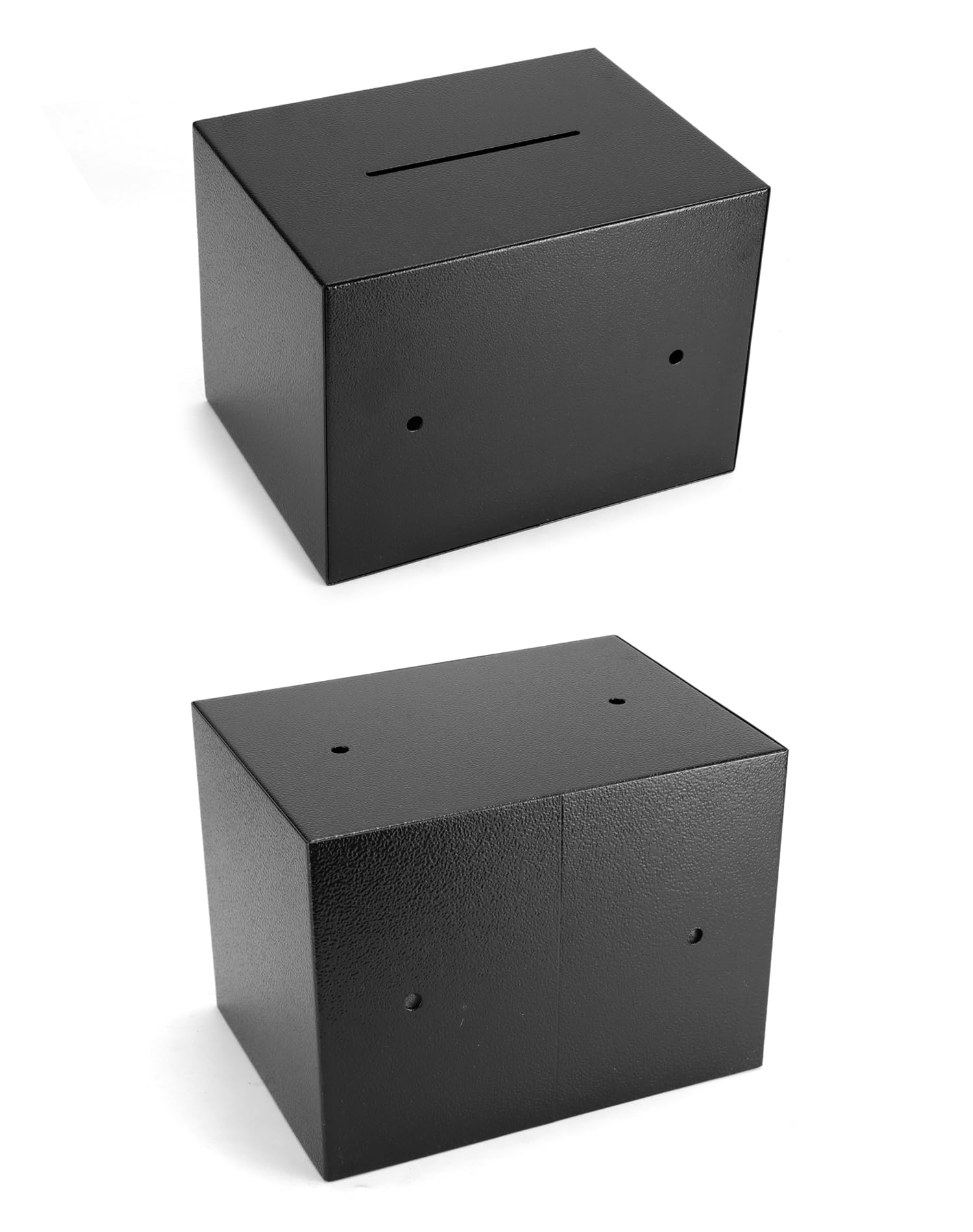 QWORK® Safe Tresor 23 x 17 x 17 cm mit Einwurfschlitz & Triple-Bit Schlüssel - Hohe Sicherheit Stahlkonstruktion für Wertsachen