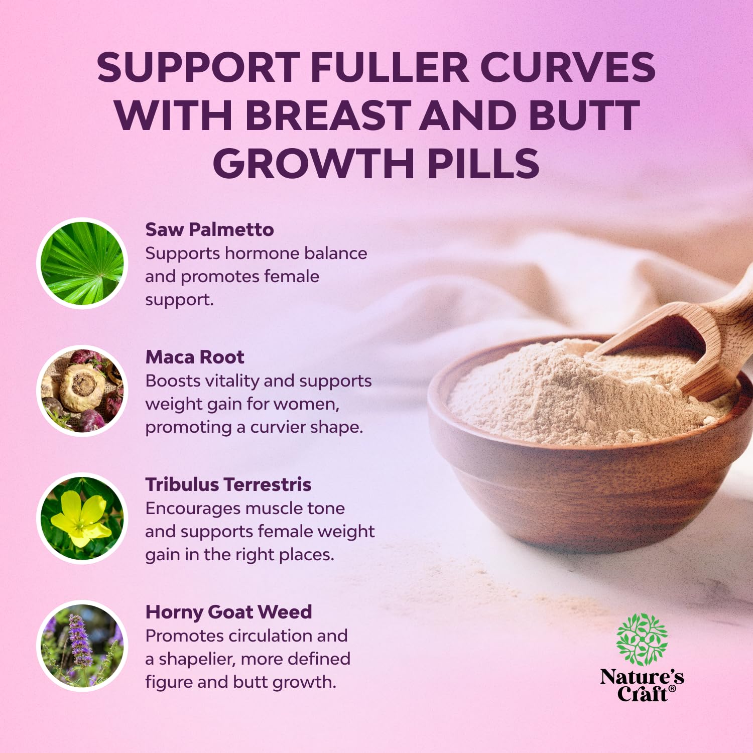 G-Curve Butt & Breast Enhancement Weight Gain Pills for Women - 60 Count — Amazon image 3