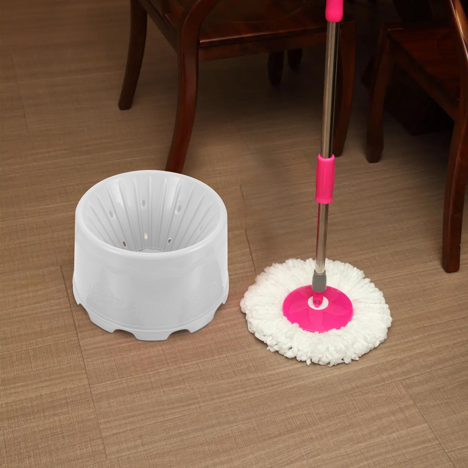 Cubo para Trapeador de Plástico con Drenaje y Orificios Múltiples, Cesta para Secar Trapeadores, Adecuado para Limpieza en Baño y Escurrido