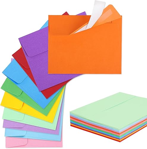 Paquete de 90 sobres de colores, sobres de tarjetas A1 de 3.625 x 5.125 pulgadas, invitaciones imprimibles para bodas, tarjetas de felicitación y