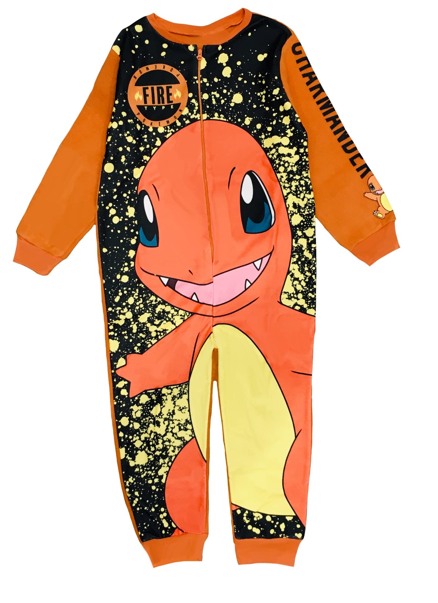 Pokémon Boys Orange Pokemon Onesie, Charmander Age 9-10 Years