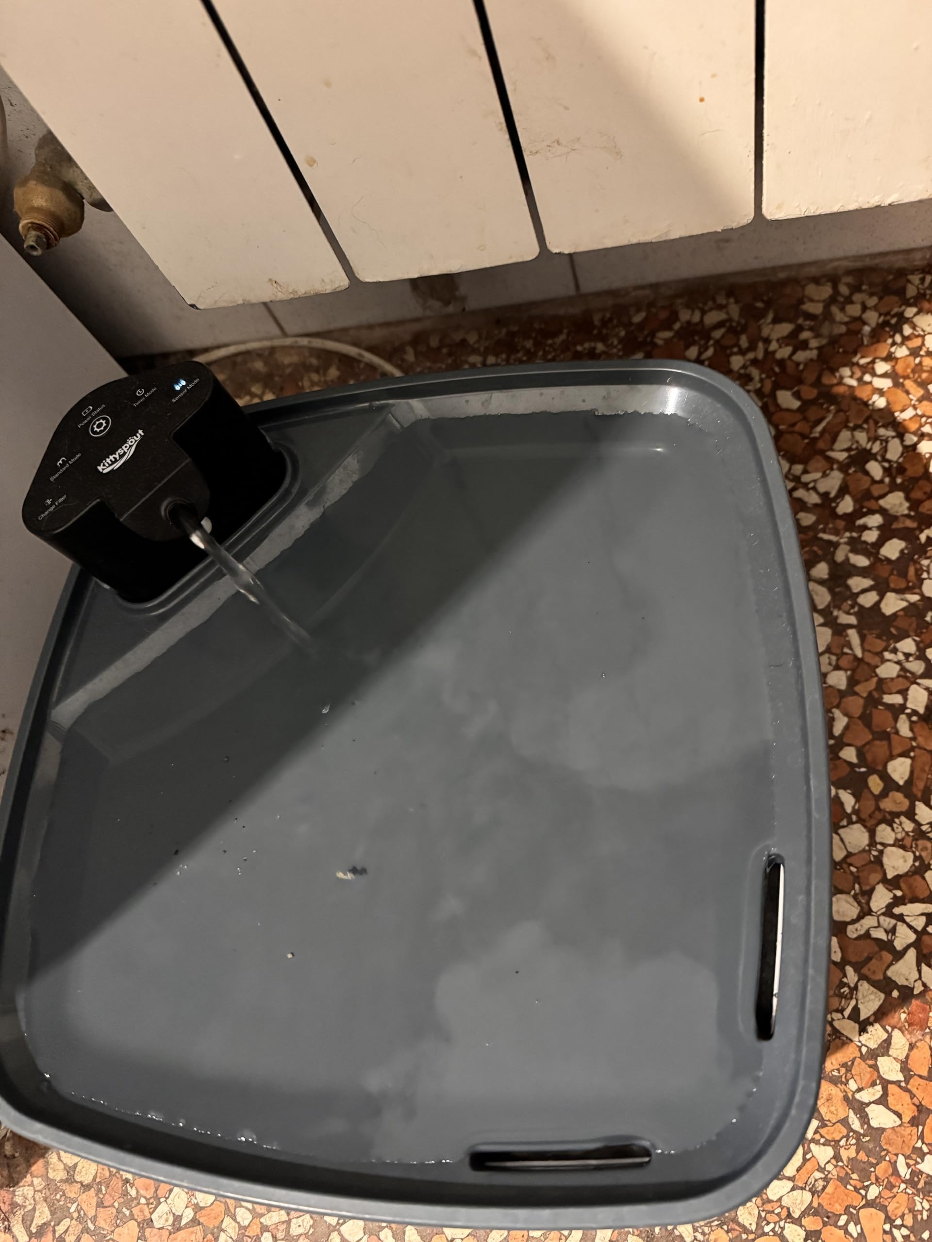 Fontaine pour chiens sans fil, 5200 mAh, capacité de type C, charge 30 jours pour le mode induction, 45 jours pour le mode à temps, convient pour fontaine pour chiens B0C6G792H8