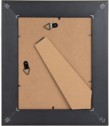 Miniatura 6 de AUEAR, Marco de fotos de 8 x 10 pulgadas para fotos de 8 x 10 pulgadas sin paspartú, estilo vintage, montaje en pared (negro y dorado ornamentado)