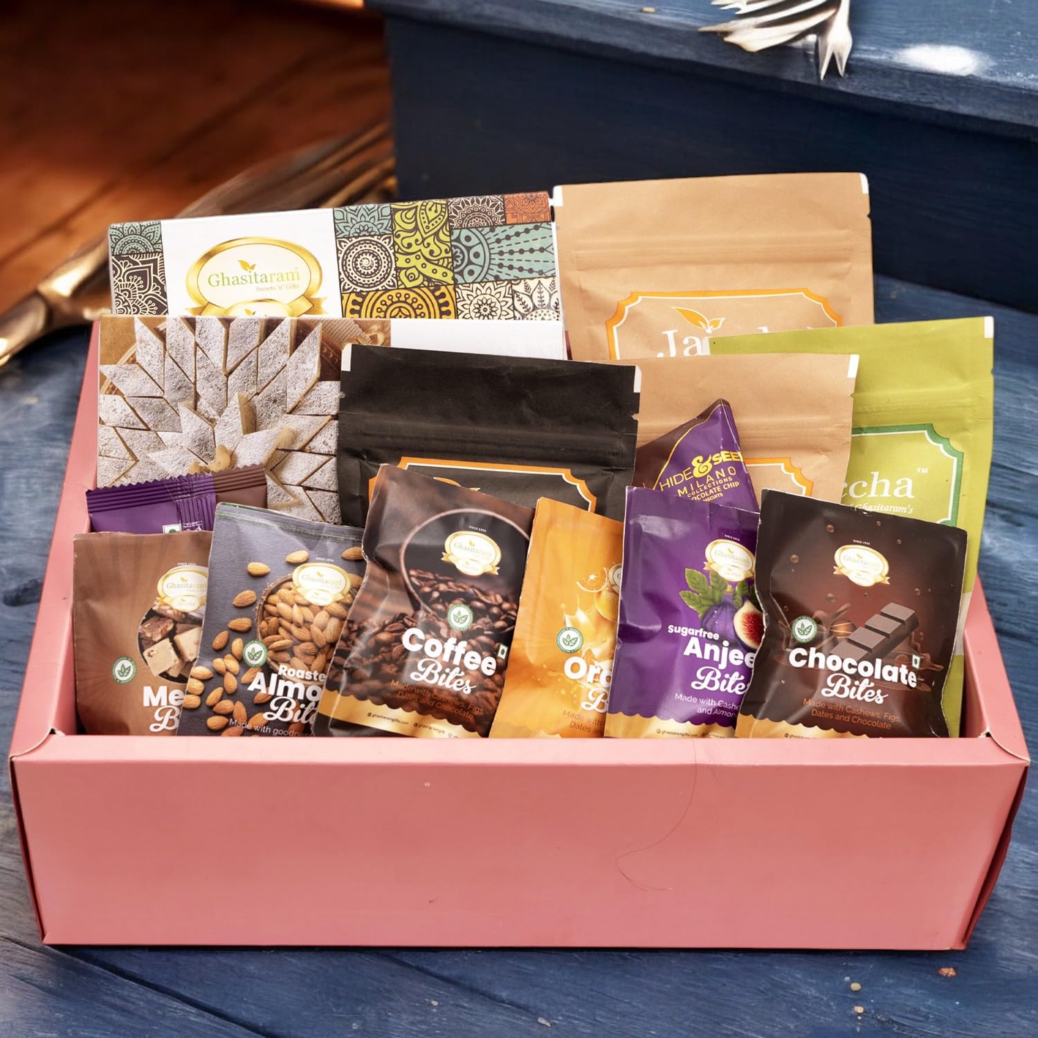 See full amazon price history chart for Ghasitaram Gifts Jaiccha Rust Hamper Box with Bites |Gift for Diwali,Holi,Rakhi,Valentine,Christmas,Birthday,Anniversary,Her,Him| Ghasitaram Gifts Jaiccha Rust Hamper Box with Bites |Gift for Diwali,Holi,Rakhi,Valentine,Christmas,Birthday,Anniversary,Her,Him| (B0CH4WTC32) Amazon Price History, Amazon Price Tracker