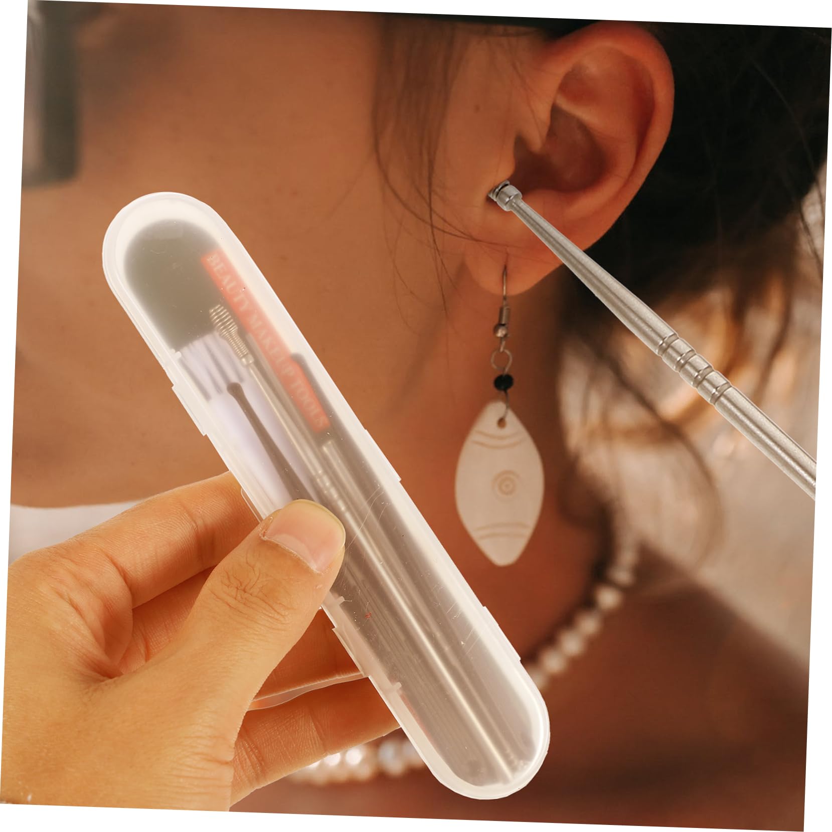 FOMIYES Sturdy Ear Cleaning Picks Set 3 Pack Non-Brittle Fade-Resistant Earwax