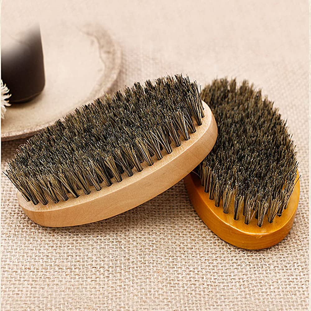 Beard Care Kit for Men Boar Bristle Beard Brush Made of
